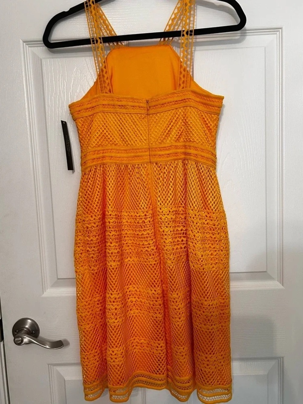 Women’s Orange Crochet Sundress
